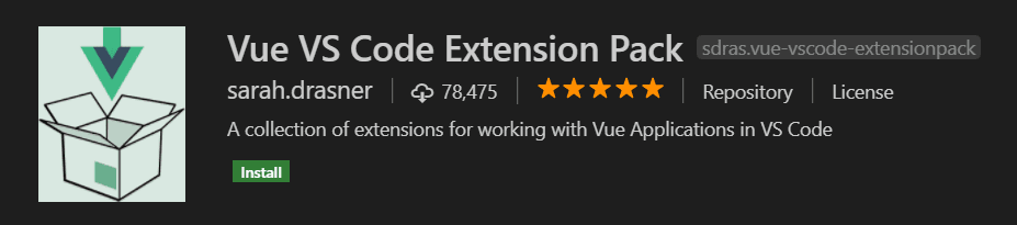 Vue.js extension pack